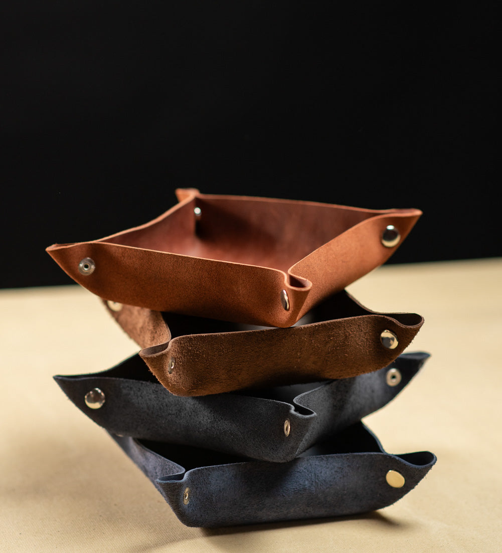 Настільний шкіряний лоток для офісу та дому