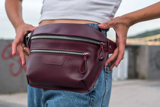 Поясна сумка Bum Bag з класичної шкіри для жінок та чоловіків, фото 41 — Skin&Skin