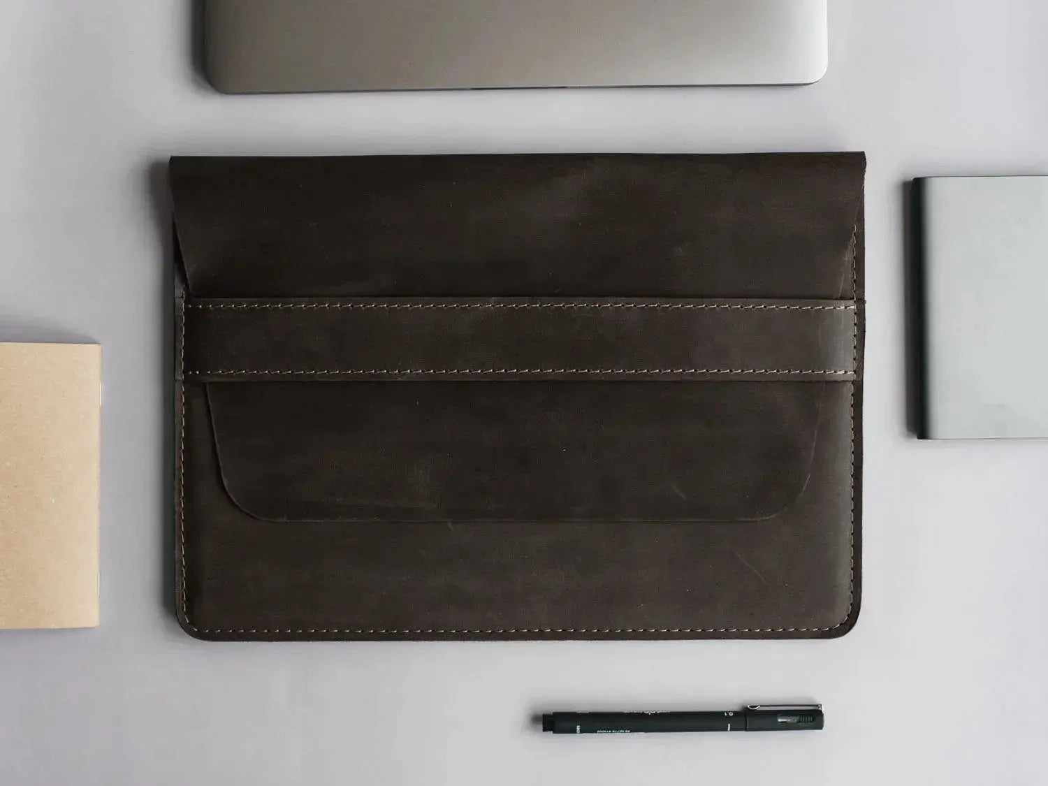 Чохол-папка для MacBook з натуральної шкіри Crazy Horse | Sleeve, фото 22 — Skin&Skin