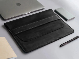 Чохол-папка для MacBook з натуральної шкіри Crazy Horse | Sleeve, фото 8 — Skin&Skin