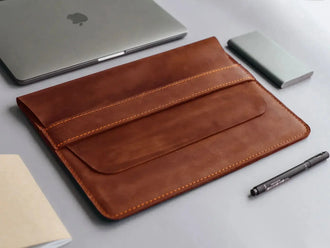 Чохол-папка для MacBook з натуральної шкіри Crazy Horse | Sleeve, фото 35 — Skin&Skin
