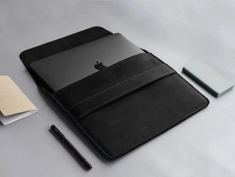 Чохол-папка для MacBook з натуральної шкіри Crazy Horse | Sleeve, фото 6 — Skin&Skin