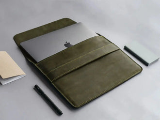 Чохол-папка для MacBook з натуральної шкіри Crazy Horse | Sleeve, фото 52 — Skin&Skin