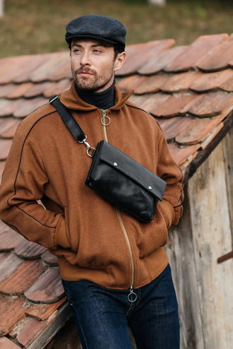 Шкіряна сумка-трансформер для чоловіків | Crossbody, фото 20 — Skin&Skin