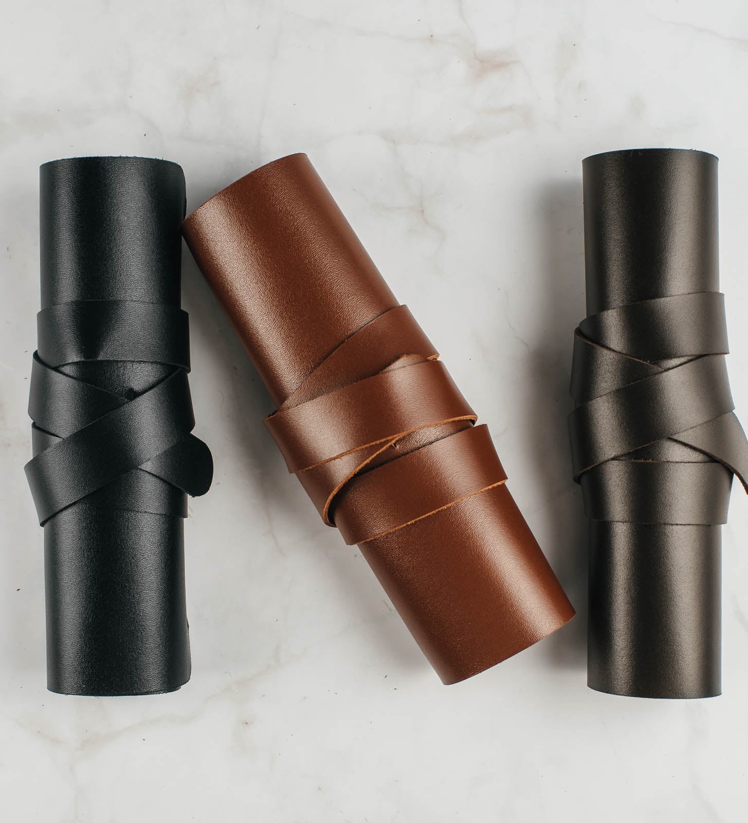 Шкіряний згорток для ручок або інструментів