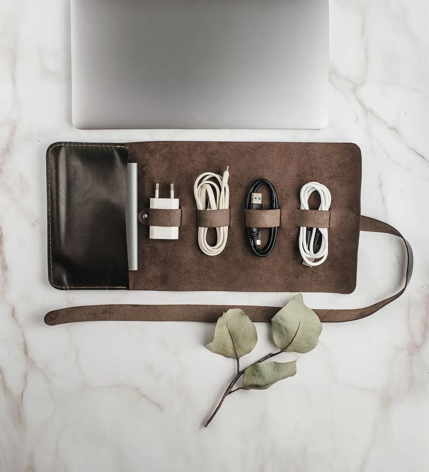 Скрутка-органайзер з класичної шкіри