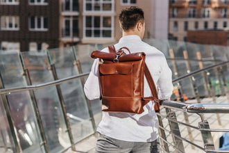 Мінімалістичний шкіряний рюкзак RollTop, фото 46 — Skin&Skin