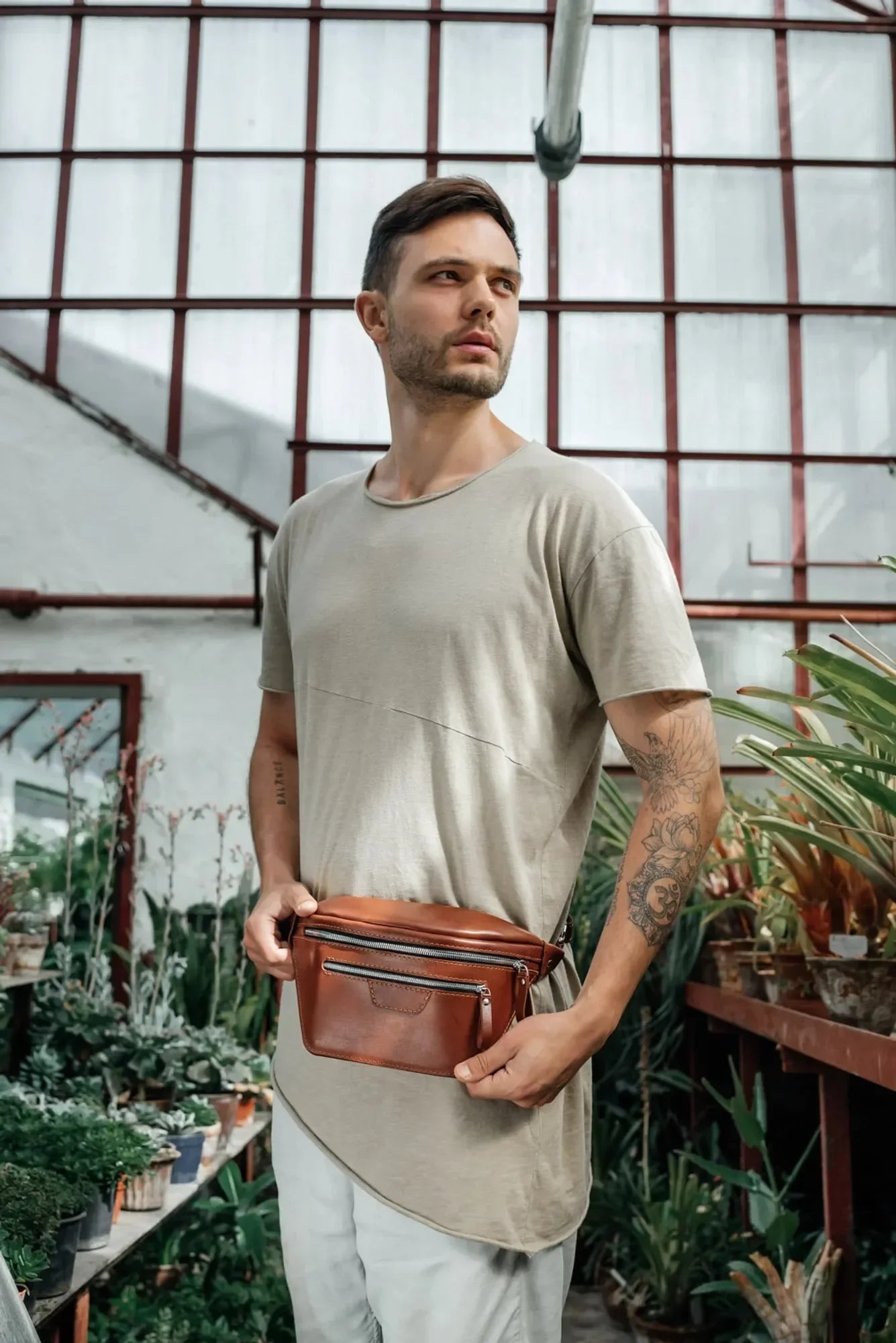 Поясна сумка Bum Bag з класичної шкіри для жінок та чоловіків, фото 33 — Skin&Skin