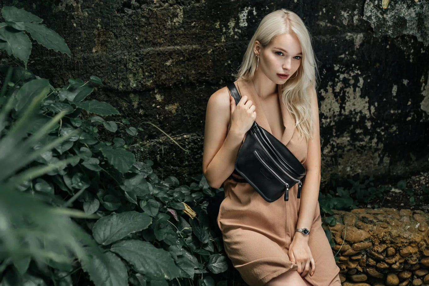 Leather BumBag | Black - Skin and Skin