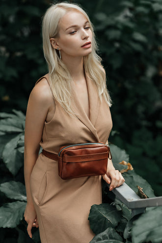 Шкіряна жіноча сумка на пояс зі знімним ремінцем | Go Bag, фото 21 — Skin&Skin