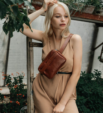 Шкіряна жіноча сумка на пояс зі знімним ремінцем | Go Bag, фото 23 — Skin&Skin