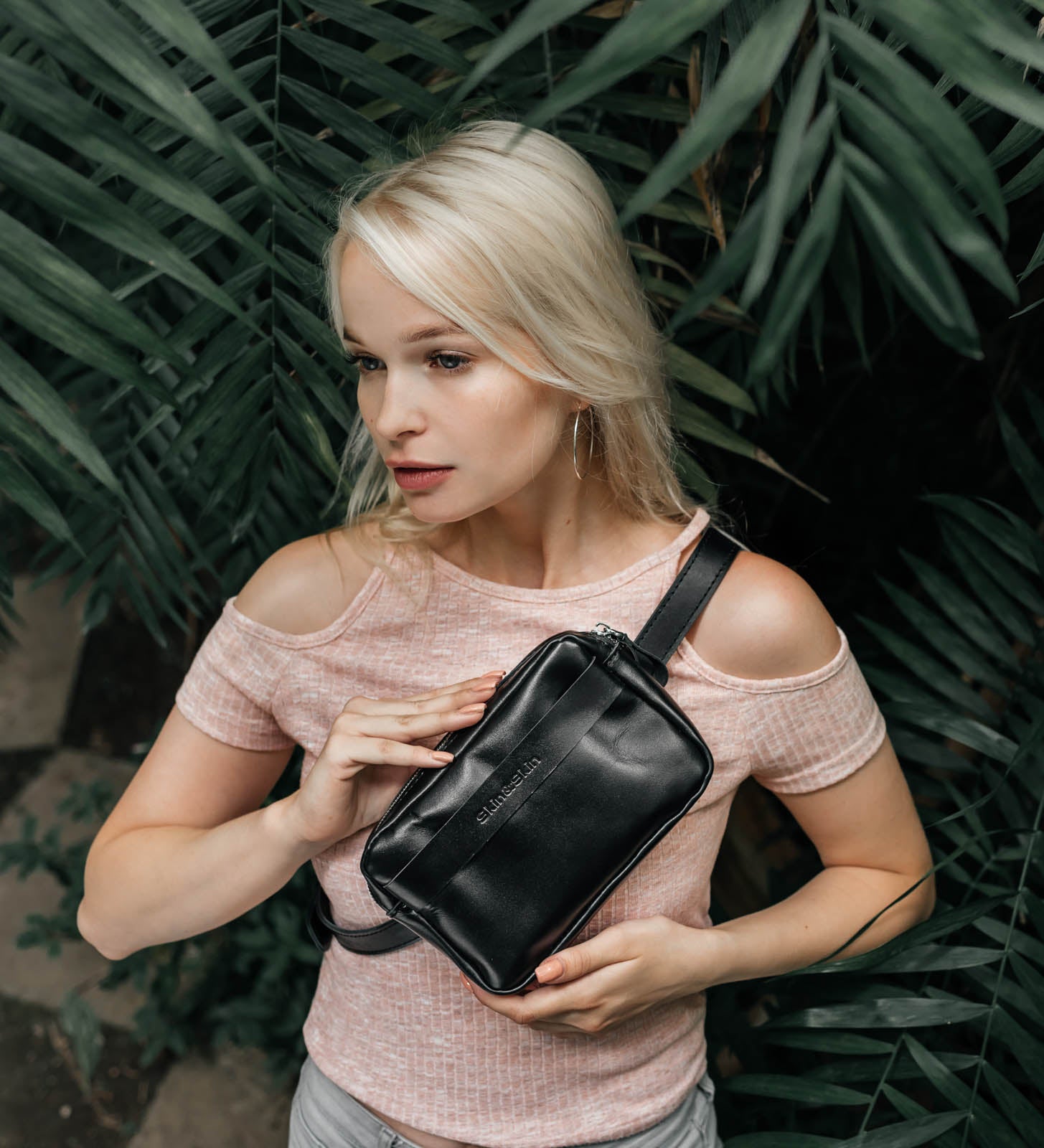 Шкіряна жіноча сумка на пояс зі знімним ремінцем | Go Bag, фото 14 — Skin&Skin