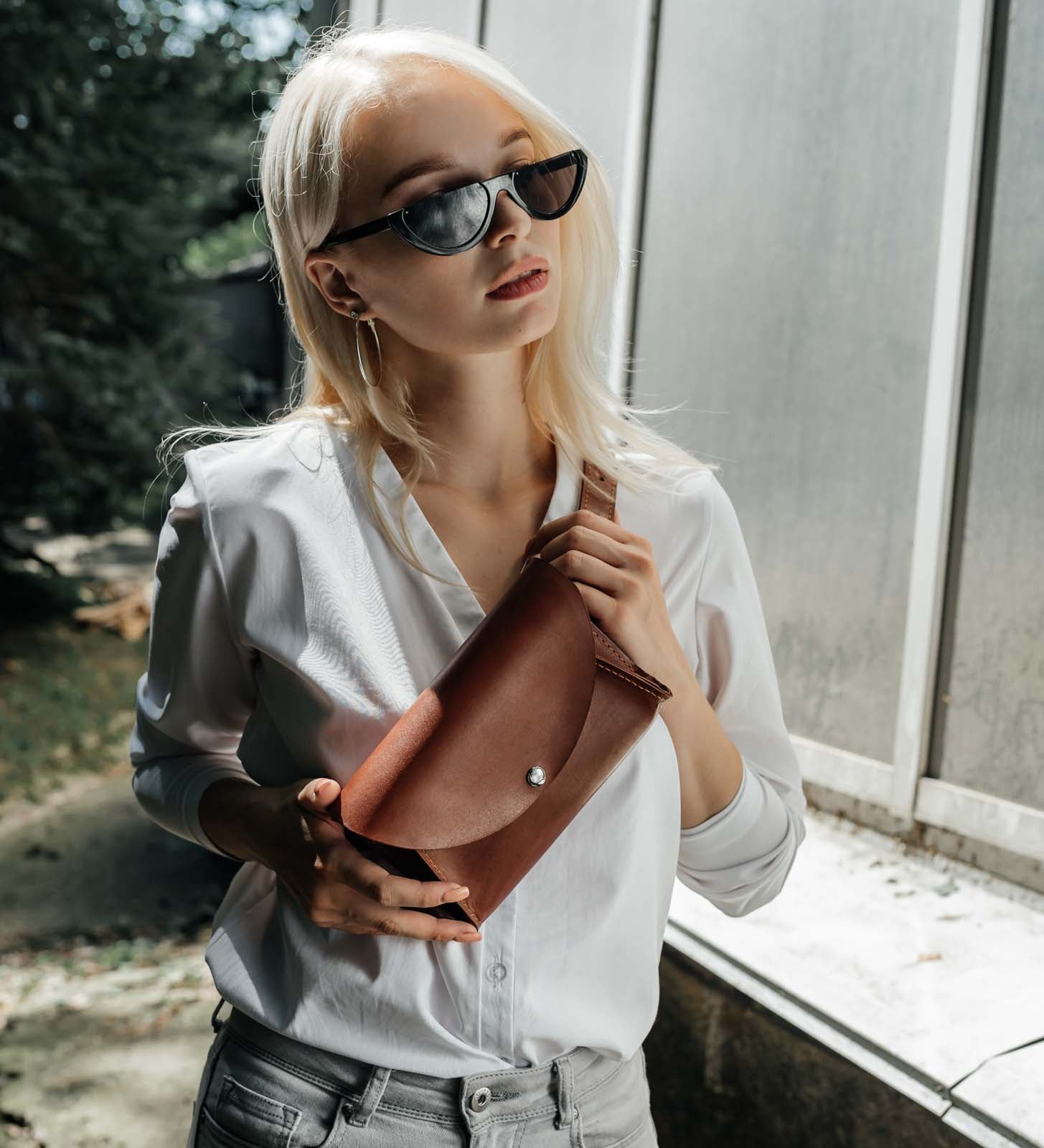 Жіноча поясна сумка з гладкої шкіри зі знімним ремінцем | Mini Bag, фото 29 — Skin&Skin