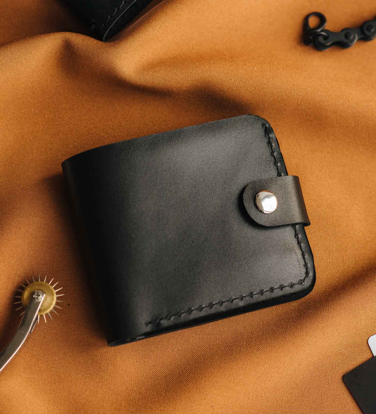 Шкіряний гаманець з монетницею | Bifold