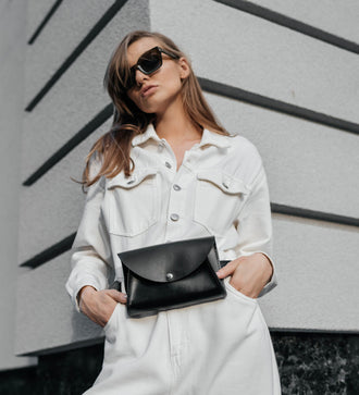 Жіноча поясна сумка з гладкої шкіри зі знімним ремінцем | Mini Bag, фото 10 — Skin&Skin