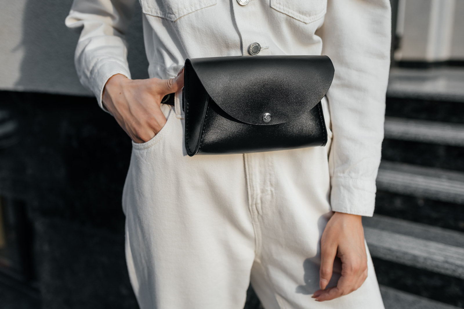 Жіноча поясна сумка з гладкої шкіри зі знімним ремінцем | Mini Bag, фото 11 — Skin&Skin