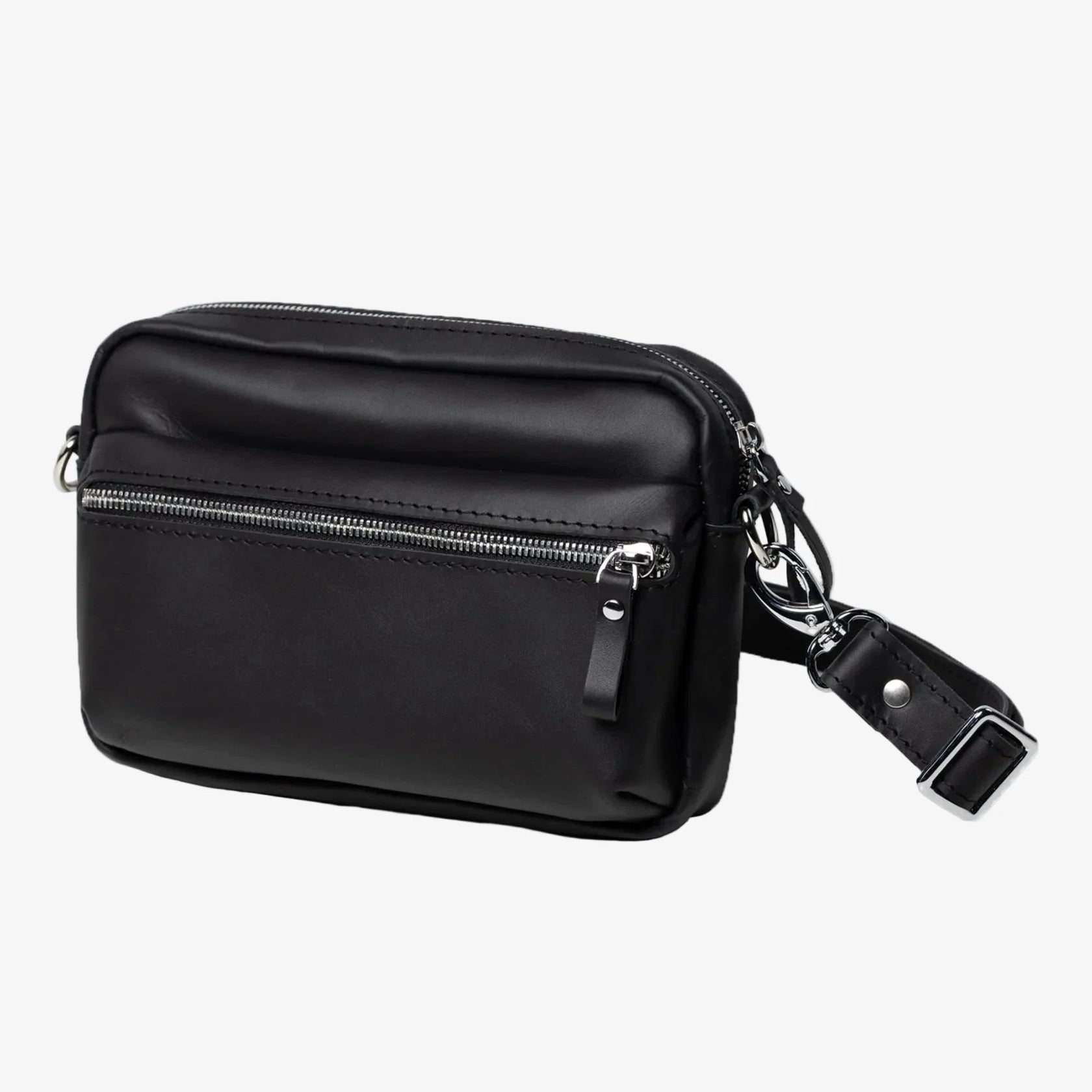 Шкіряна жіноча кросбоді-сумка WalkBag для повсякдення, фото 12 — Skin&Skin