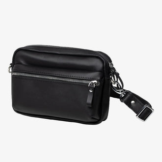 Шкіряна жіноча кросбоді-сумка WalkBag для повсякдення, фото 12 — Skin&Skin