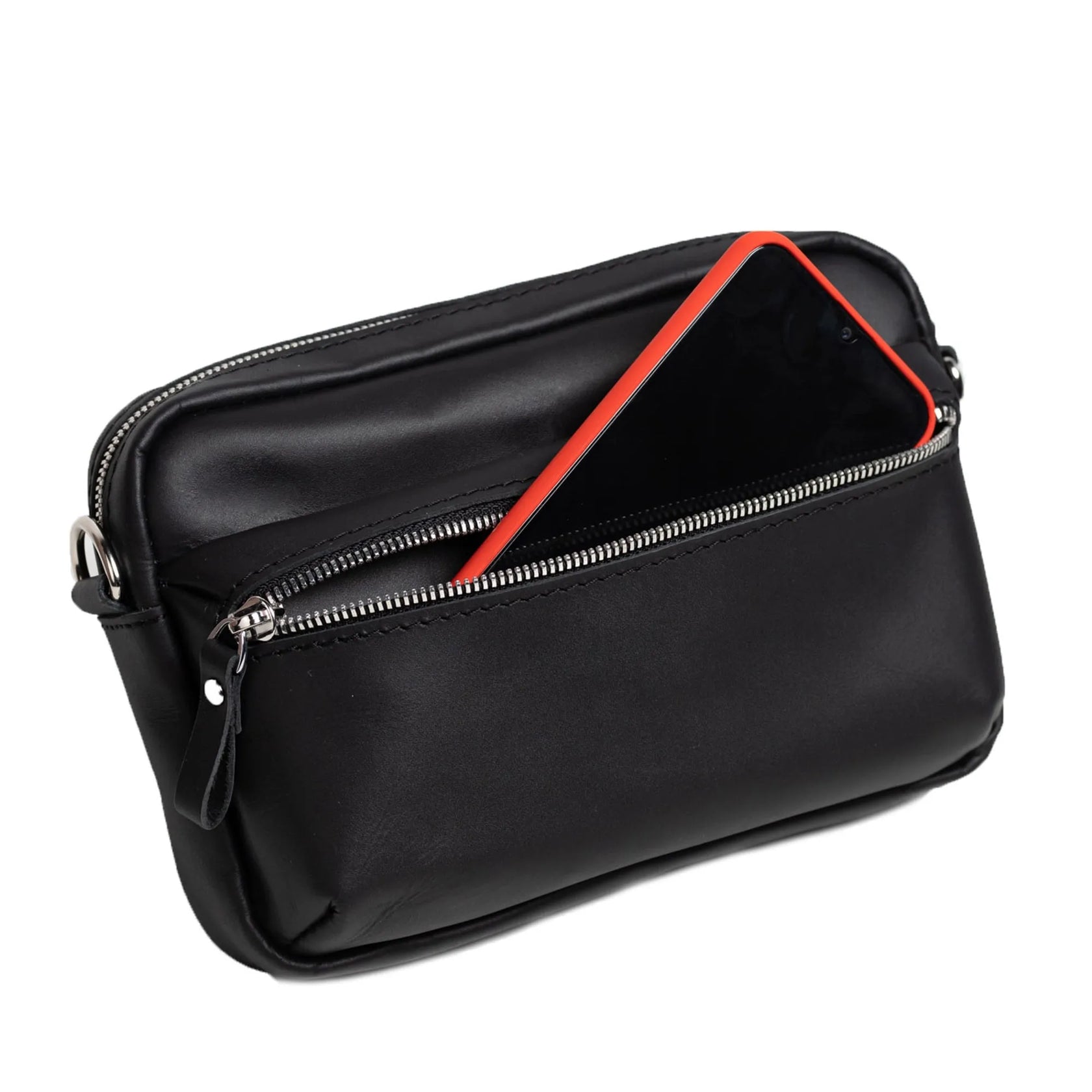 Шкіряна жіноча кросбоді-сумка WalkBag для повсякдення, фото 23 — Skin&Skin