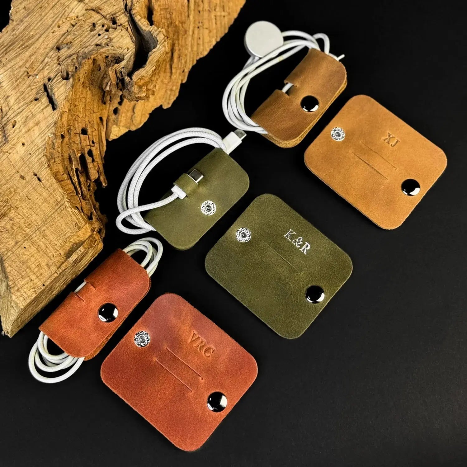 Затискач для кабелів зі шкіри Crazy Horse, фото 58 — Skin&Skin