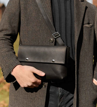 Crossbody L – чоловіча сумка з матової шкіри 3 в 1, фото 23 — Skin&Skin