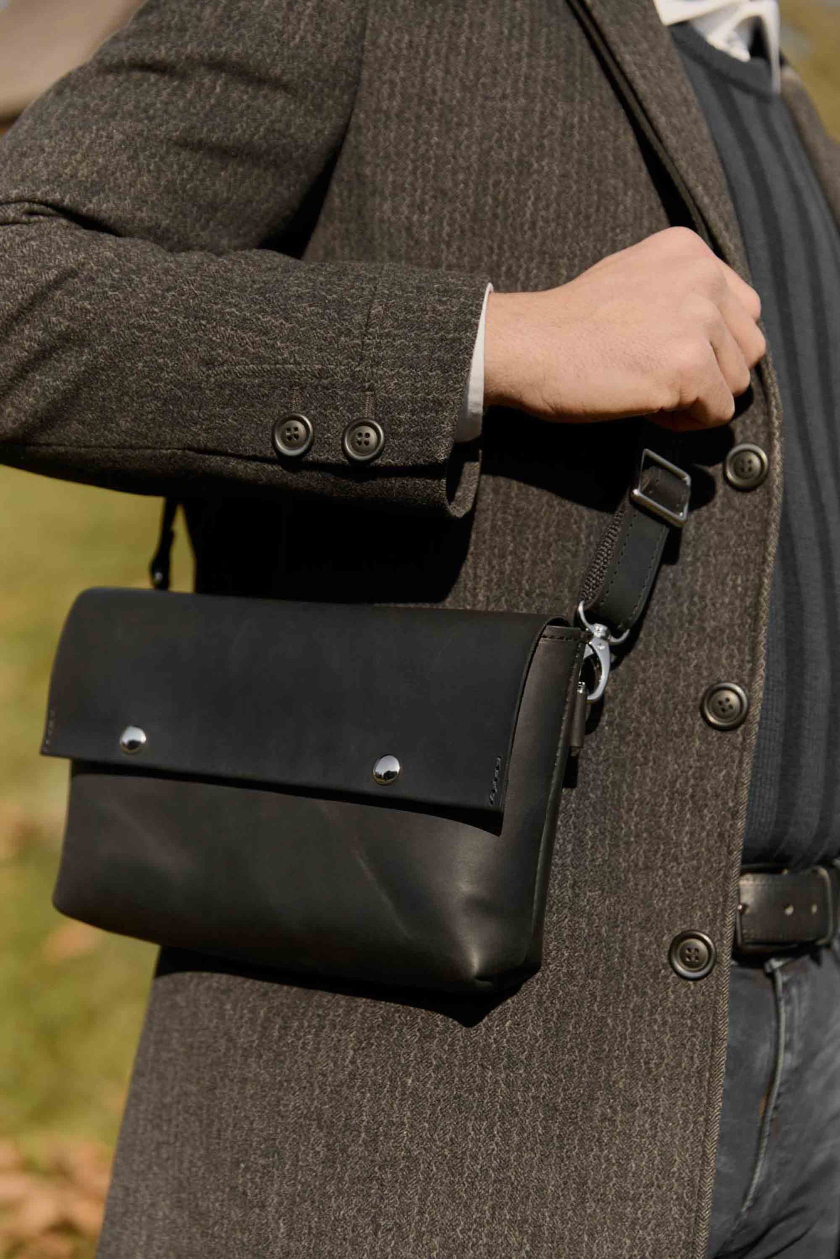 Crossbody L – чоловіча сумка з матової шкіри 3 в 1, фото 24 — Skin&Skin