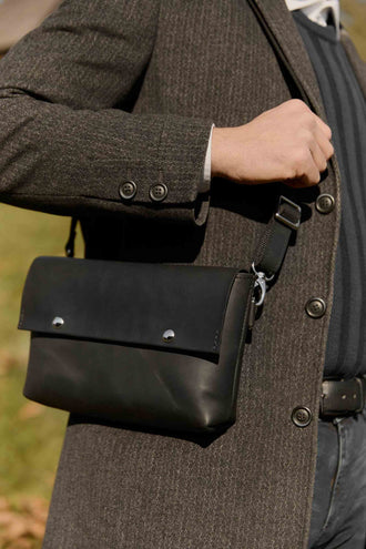 Crossbody L – чоловіча сумка з матової шкіри 3 в 1, фото 24 — Skin&Skin