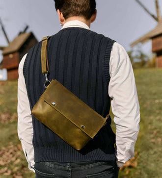 Crossbody L – чоловіча сумка з матової шкіри 3 в 1, фото 37 — Skin&Skin