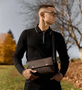 Crossbody L – чоловіча сумка з матової шкіри 3 в 1, фото 28 — Skin&Skin