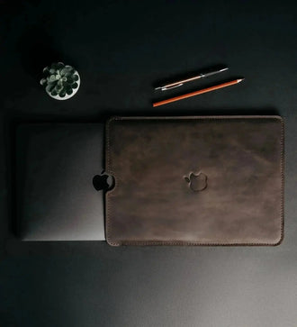 Чохол для MacBook та iPad зі шкіри Crazy Horse із вовняною підкладкою | Flatcase, фото 17 — Skin&Skin