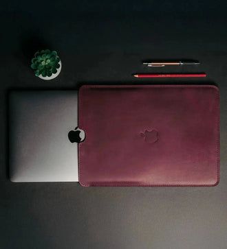 Чохол для MacBook та iPad зі шкіри Crazy Horse із вовняною підкладкою | Flatcase, фото 34 — Skin&Skin
