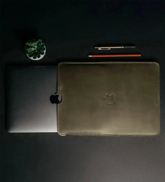 Чохол для MacBook та iPad зі шкіри Crazy Horse із вовняною підкладкою | Flatcase, фото 43 — Skin&Skin