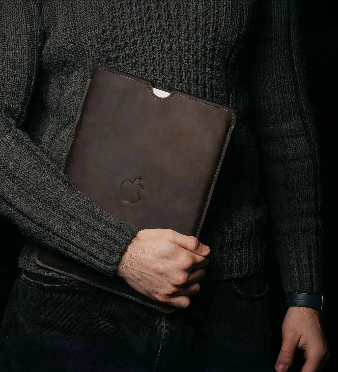 Чохол для MacBook та iPad зі шкіри Crazy Horse із вовняною підкладкою | Flatcase, фото 22 — Skin&Skin