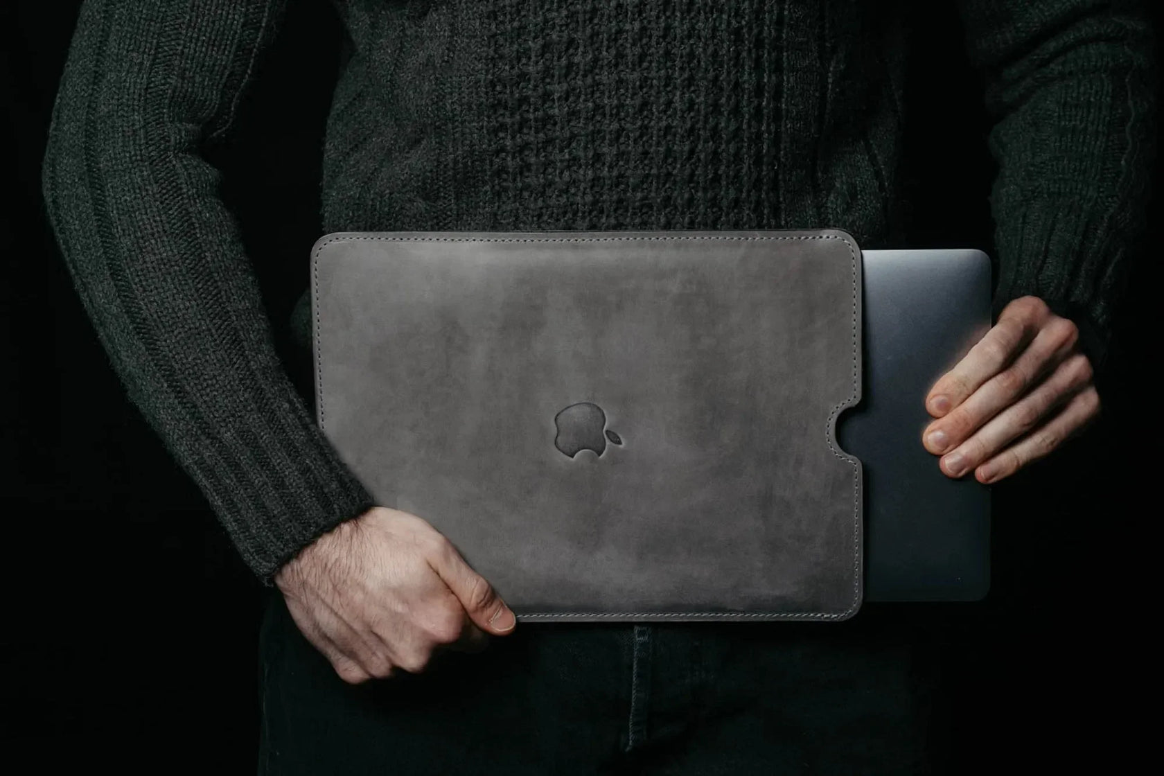 Чохол для MacBook та iPad зі шкіри Crazy Horse із вовняною підкладкою | Flatcase, фото 28 — Skin&Skin