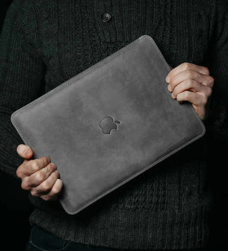 Чохол для MacBook та iPad зі шкіри Crazy Horse із вовняною підкладкою | Flatcase, фото 30 — Skin&Skin