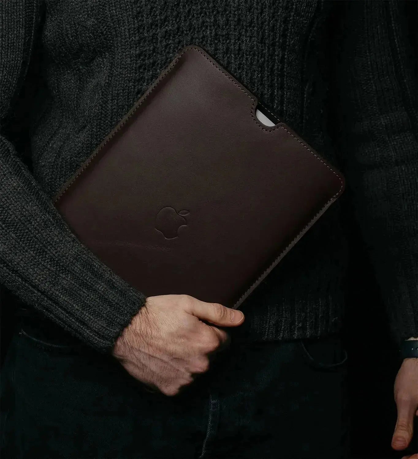 Тонкий шкіряний чохол для MacBook та iPad із повстяною підкладкою | FlatCase, фото 10 — Skin&Skin