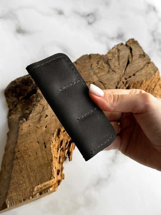 Кейс для SD-карт зі шкіри Crazy Horse на 6 слотів | Органайзер для фотографа, фото 5 — Skin&Skin