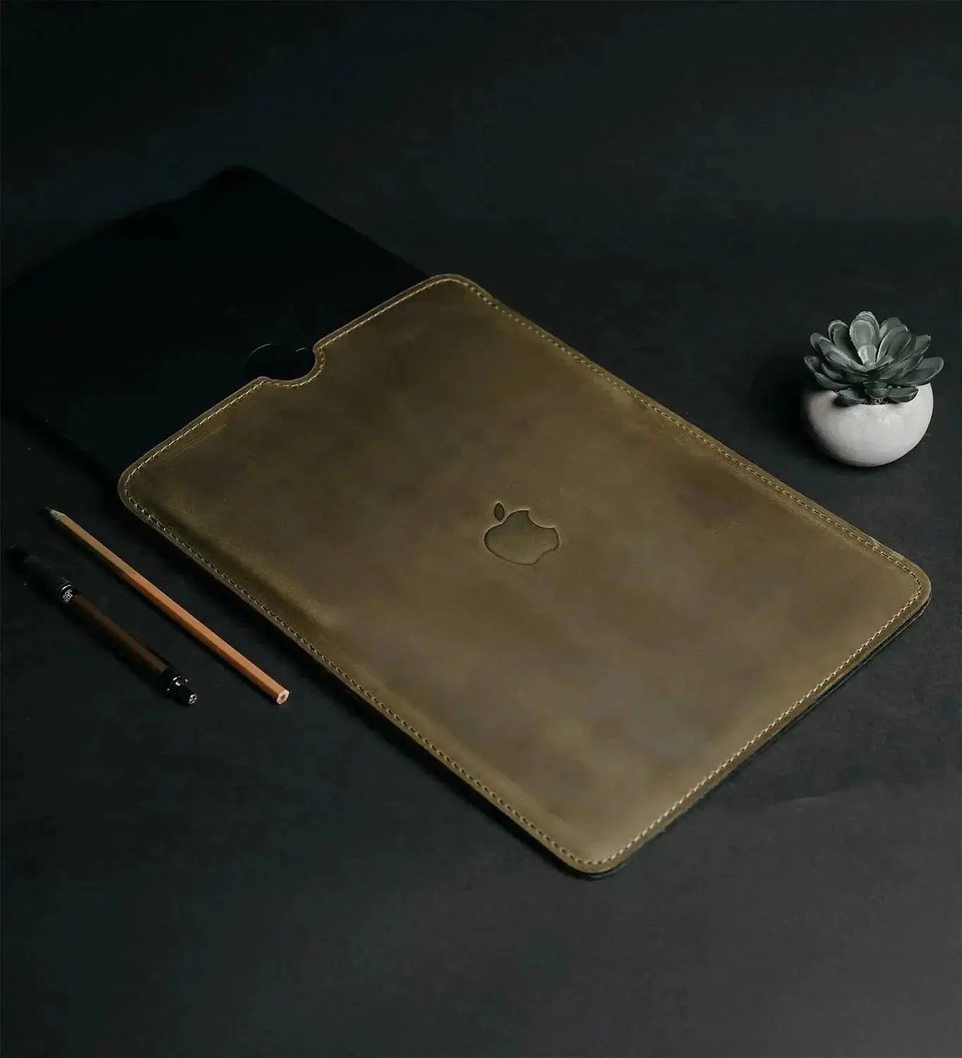 Чохол для MacBook та iPad зі шкіри Crazy Horse із вовняною підкладкою | Flatcase, фото 48 — Skin&Skin