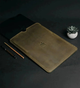 Чохол для MacBook та iPad зі шкіри Crazy Horse із вовняною підкладкою | Flatcase, фото 48 — Skin&Skin