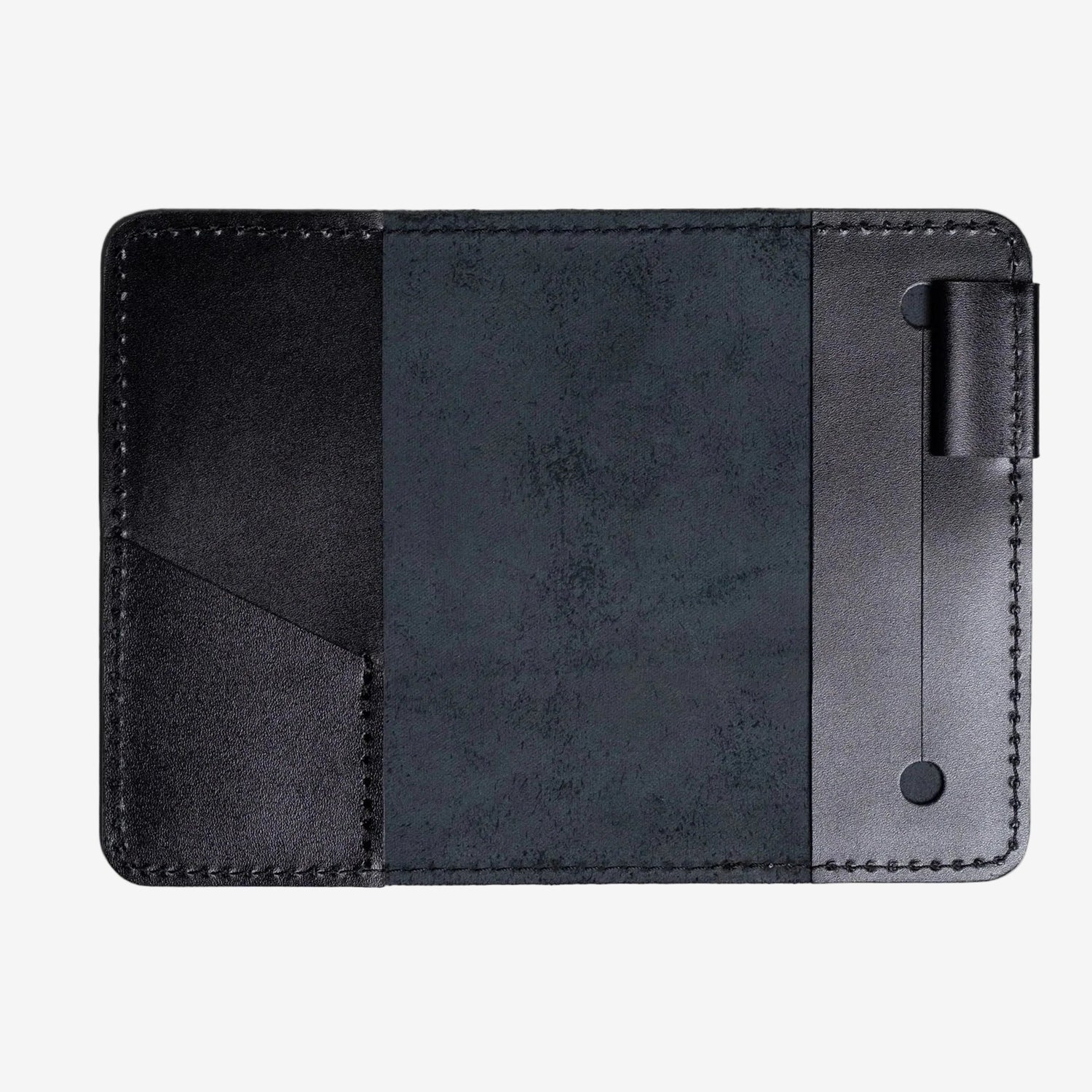 Leather Notebook cover A6, A5, B5, B6, A4 | Black - Skin and Skin
