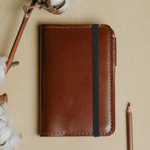 Leather Notebook cover A6, A5, B5, B6, A4 | Cognac - Skin and Skin