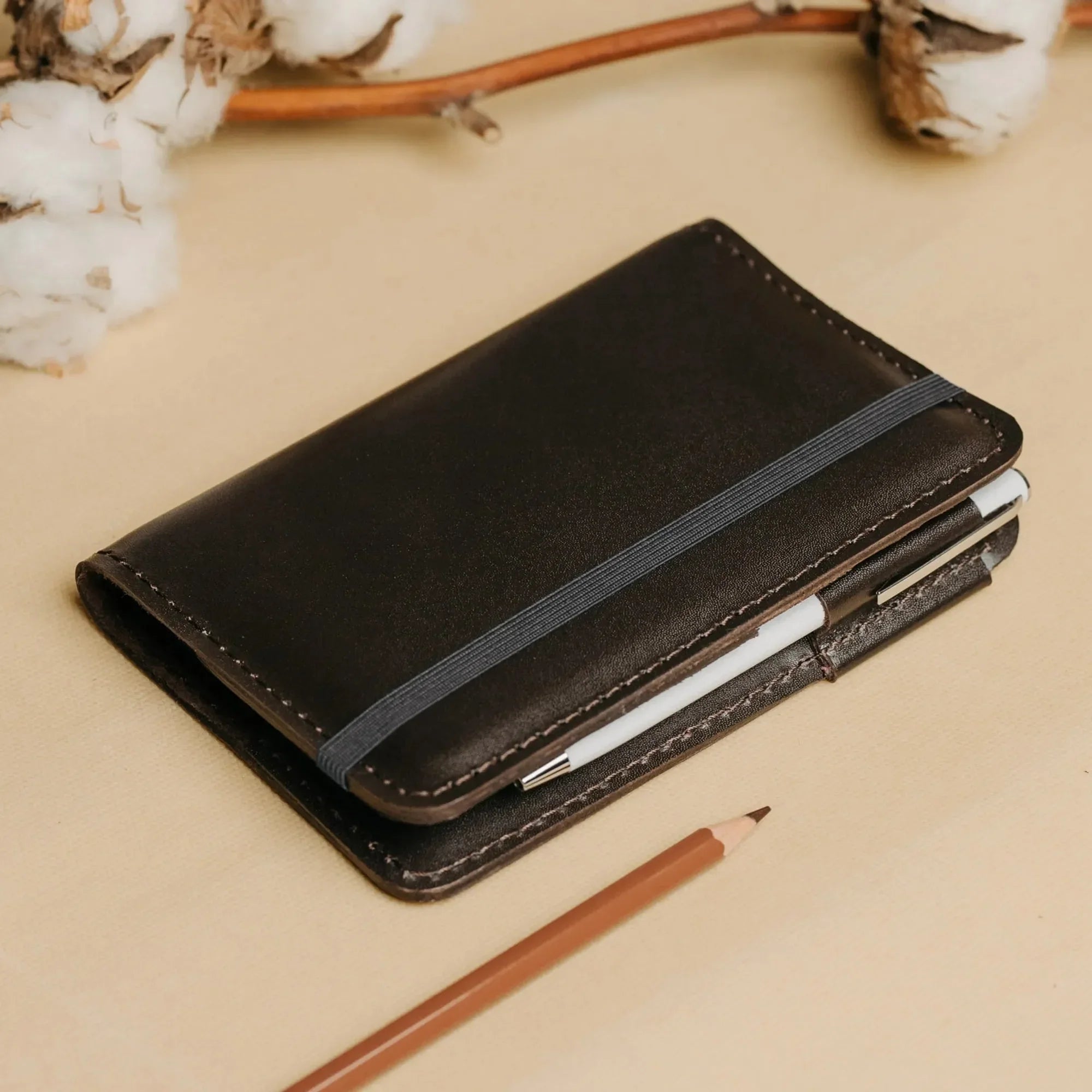 Leather Notebook cover A6, A5, B5, B6, A4 | Chocolate Brown - Skin and Skin