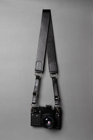 Leather Camera Strap | Black - Skin and Skin