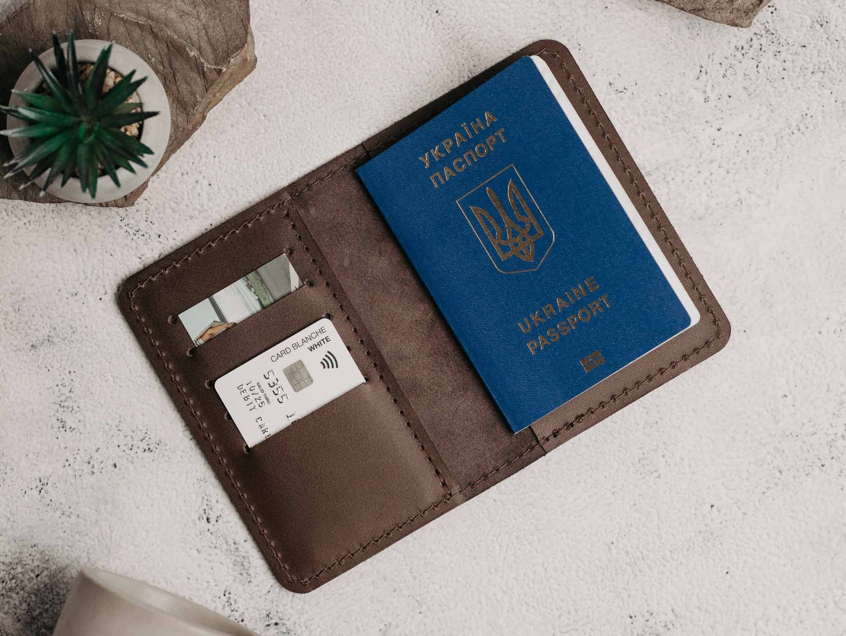Обгортка для паспорта й водійських прав з натуральної шкіри, фото 12 — Skin&Skin