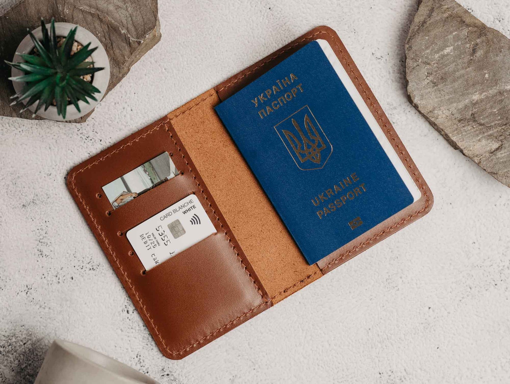 Обгортка для паспорта й водійських прав з натуральної шкіри, фото 7 — Skin&Skin
