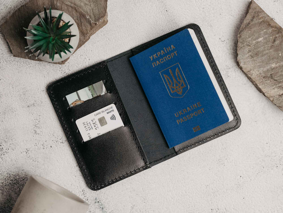 Обгортка для паспорта й водійських прав з натуральної шкіри, фото 2 — Skin&Skin