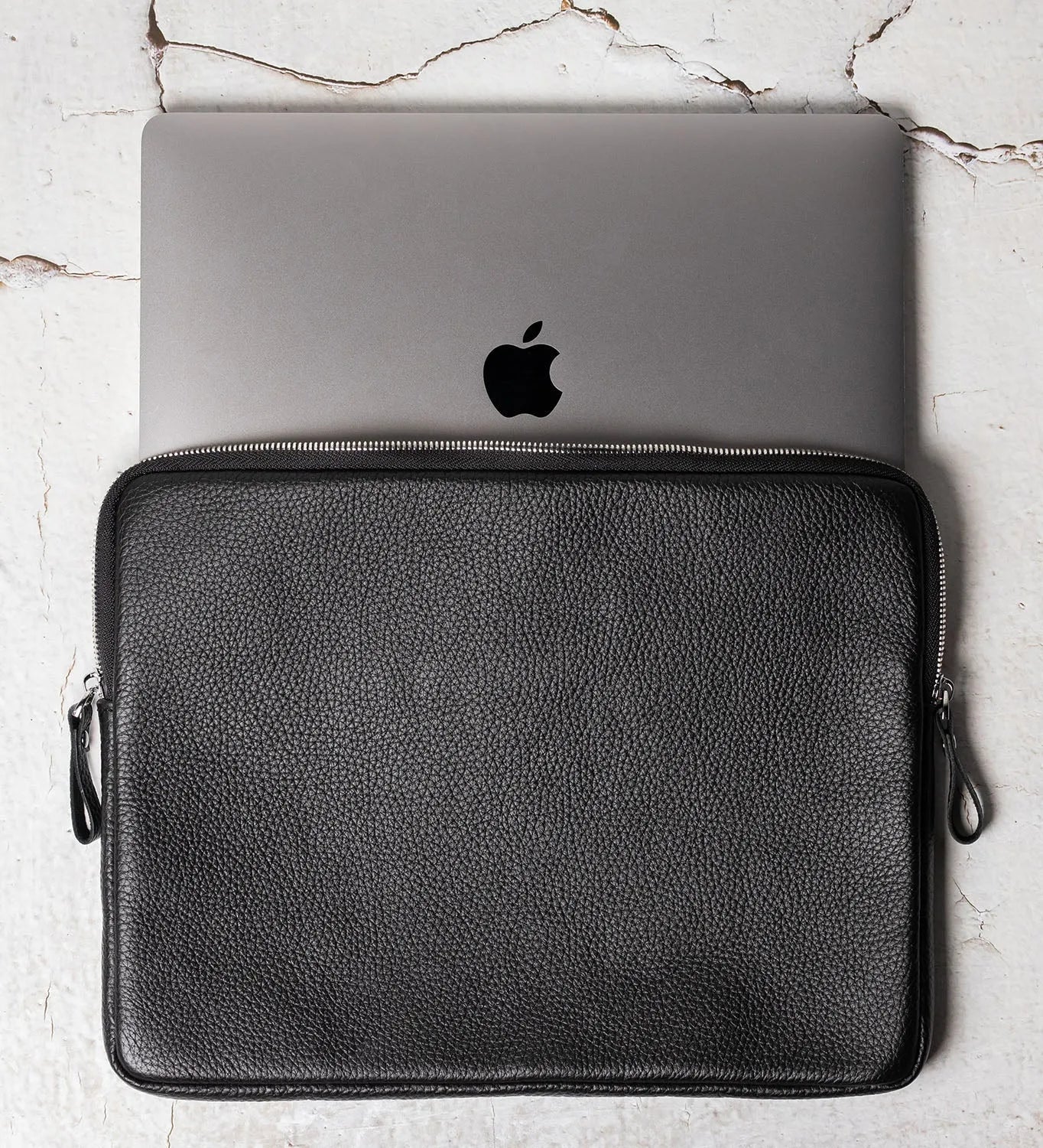 Папка-органайзер на блискавці із зернистої шкіри 14"/16"| Zipcase