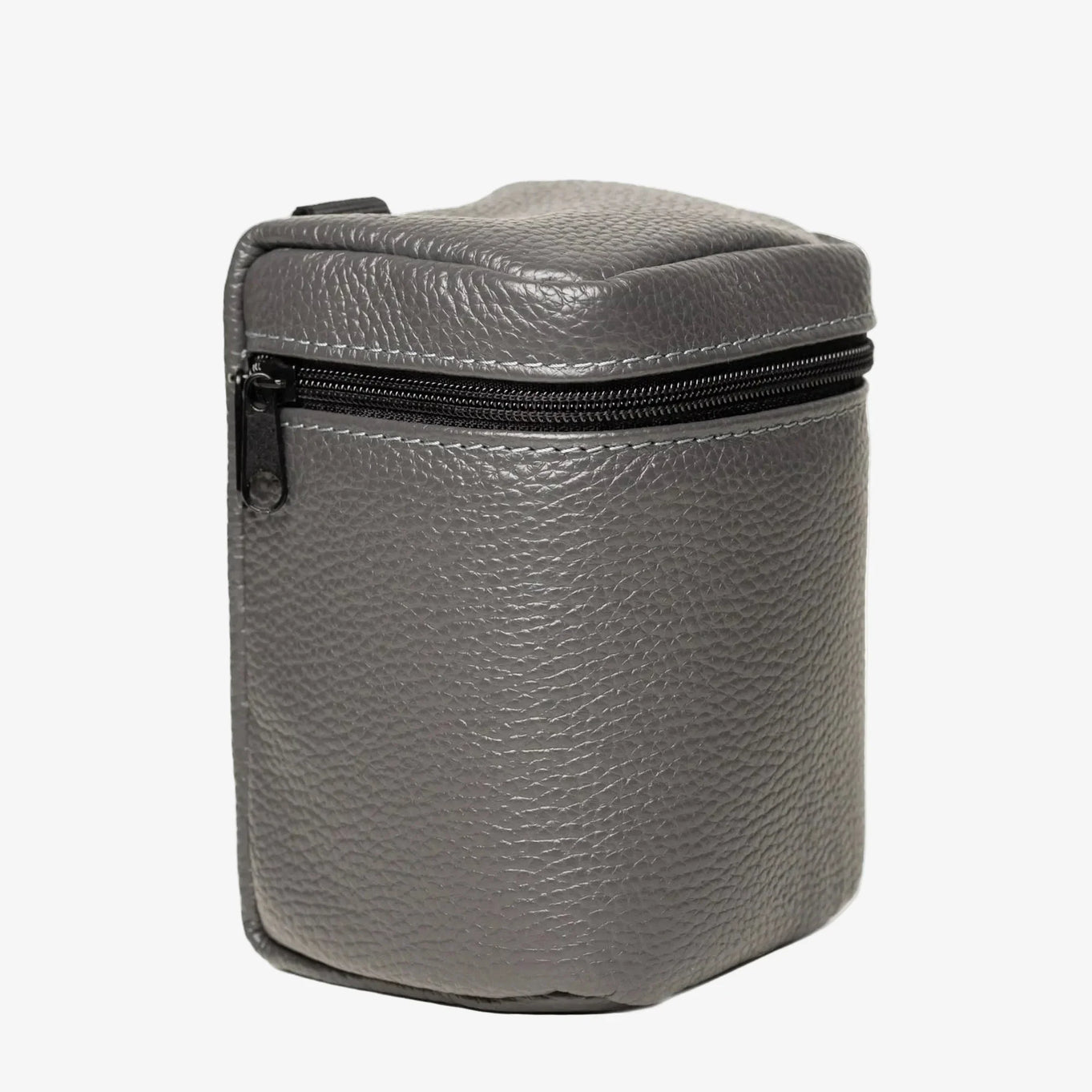 Full-Grain Leather Camera Lens Case | Smoky Grey - Skin and Skin
