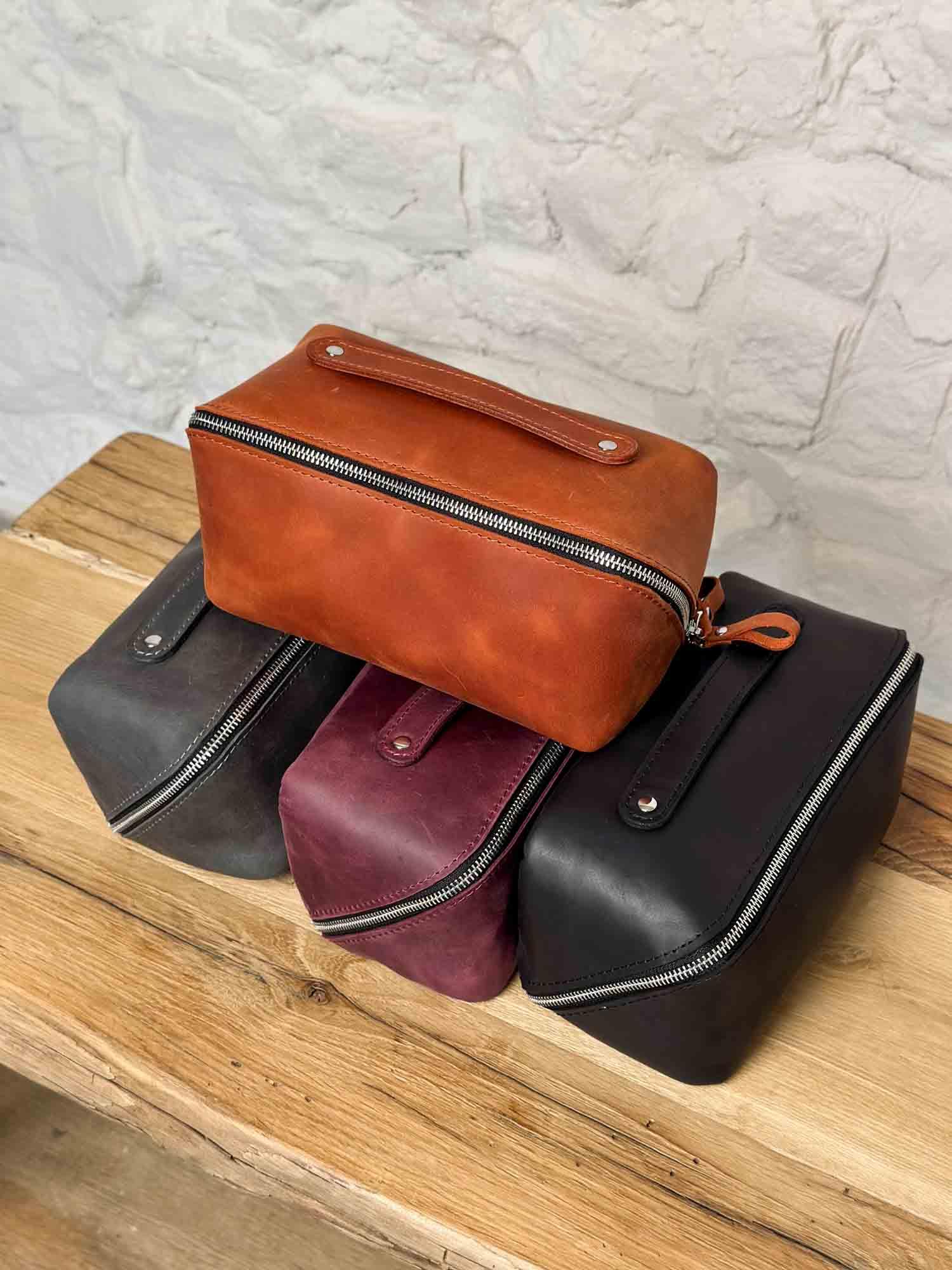 Косметичка BeautyBox зі шкіри Crazy Horse