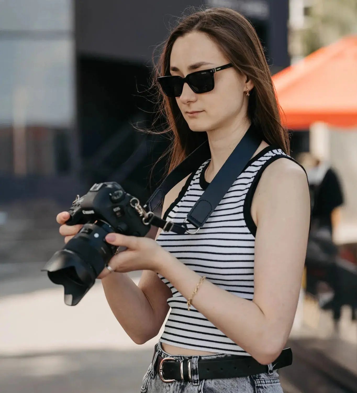 Шкіряний ремінь для фотоапарата | для DSLR та бездзеркальних камер, фото 2 — Skin&Skin